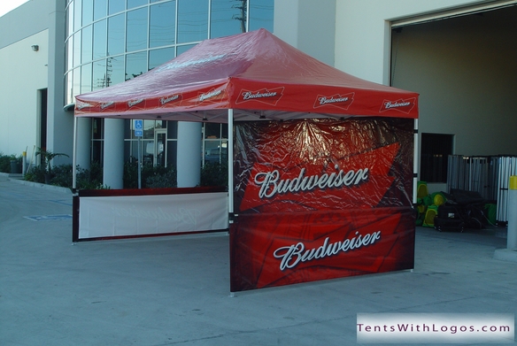 10 x 10 Pop Up Tent - Budweiser